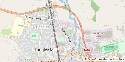 Map of Langley Mill, Nottinghamshire