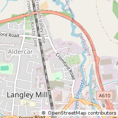 Map of Langley Mill, Nottinghamshire