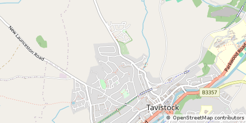 Map of Tavistock, Devon