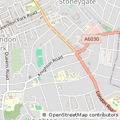 Map of Leicester