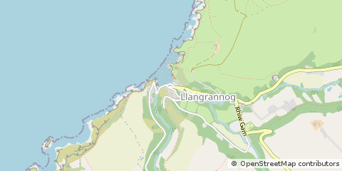 Map of Llandysul, Ceredigion