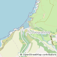 Map of Llandysul, Ceredigion
