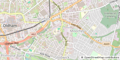 Map of Oldham