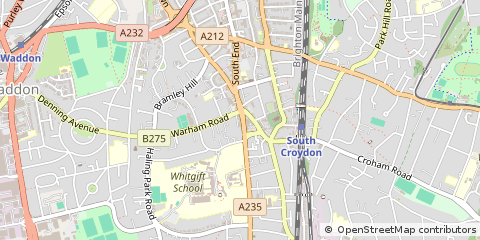 Map of South Croydon