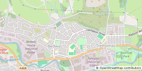 Map of Caerphilly