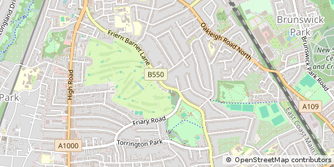 Map of Whetstone, London