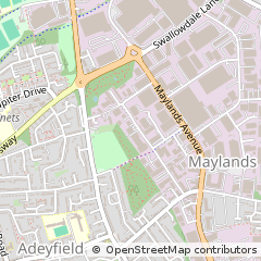 Map of Hemel Hempstead, Herts