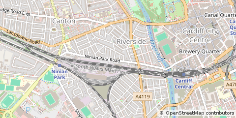 Map of Cardiff