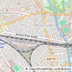 Map of Cardiff