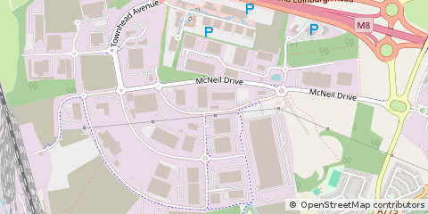 Map of Motherwell, Lanarkshire