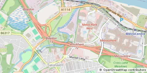 Map of Newcastle Upon Tyne
