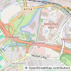 Map of Newcastle Upon Tyne