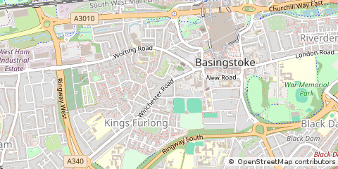 Map of Basingstoke, Hampshire