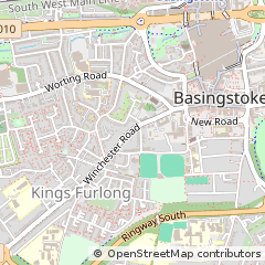 Map of Basingstoke, Hampshire