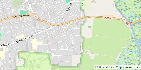 Map of Seaford, East Sussex