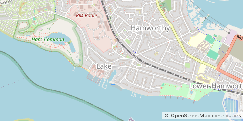 Map of Poole, Dorset