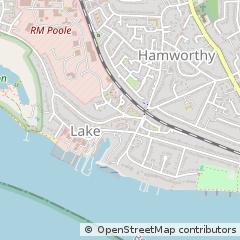 Map of Poole, Dorset