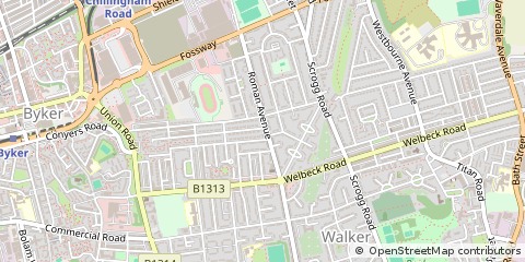Map of Newcastle Upon Tyne