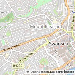Map of Swansea