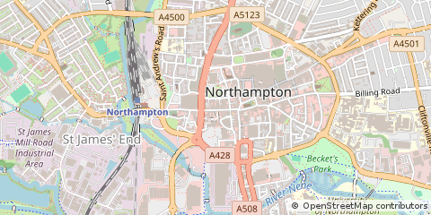 Map of Northampton