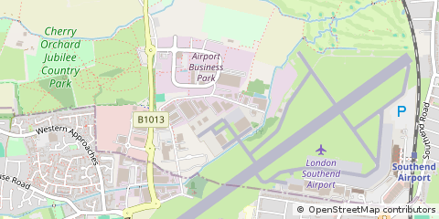 Map of Southend on SEA, Essex