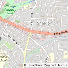 Map of Birmingham, West Midlands