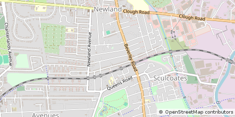 Map of Hull, East Yorkshire