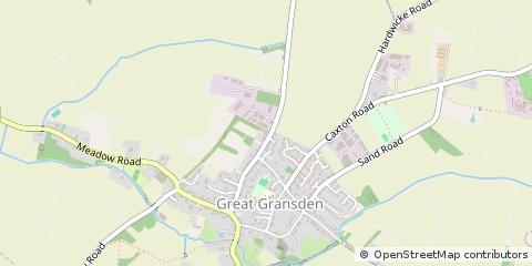 Map of Sandy, Cambridgeshire