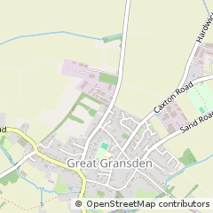 Map of Sandy, Cambridgeshire