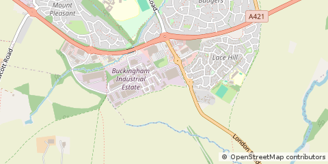 Map of Buckingham, Buckinghamshire