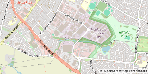 Map of Solihull, West Midlands