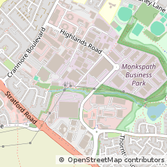 Map of Solihull, West Midlands