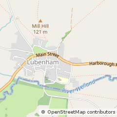 Map of Market Harborough, Leicestershire