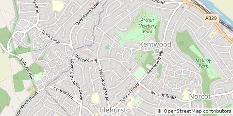 Map of Reading, Berkshire