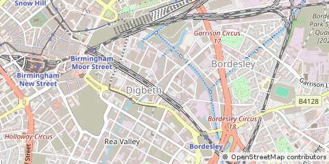 Map of Birmingham, West Midlands