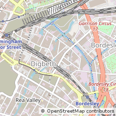 Map of Birmingham, West Midlands