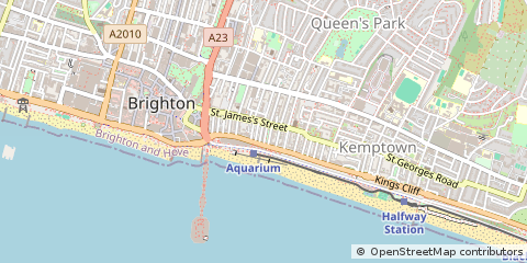 Map of Brighton, East Sussex
