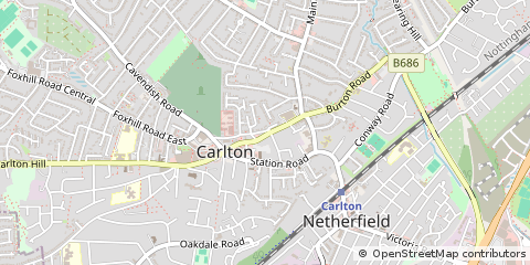 Map of Nottingham