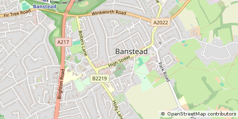 Map of Surrey
