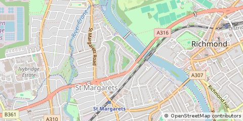 Map of Twickenham
