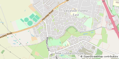 Map of Leicester