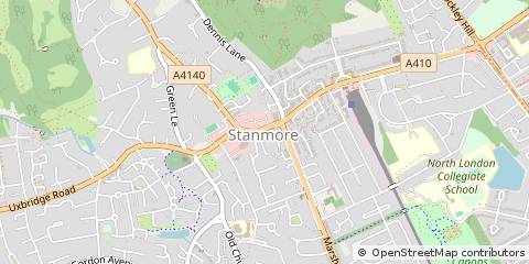 Map of Stanmore