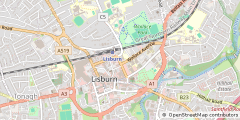 Map of Lisburn