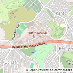 Map of Merthyr Tydfil