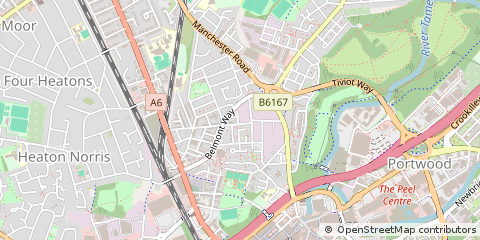 Map of Stockport, Cheshire