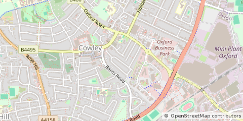 Map of Oxford, Oxfordshire