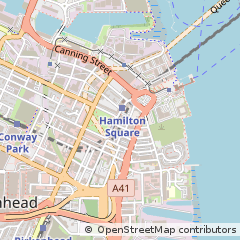 Map of Wirral, Merseyside