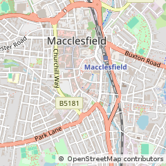 Map of Macclesfield, Cheshire