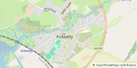 Map of Kidwelly