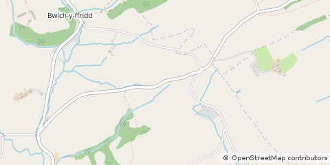 Map of Newtown, Powys